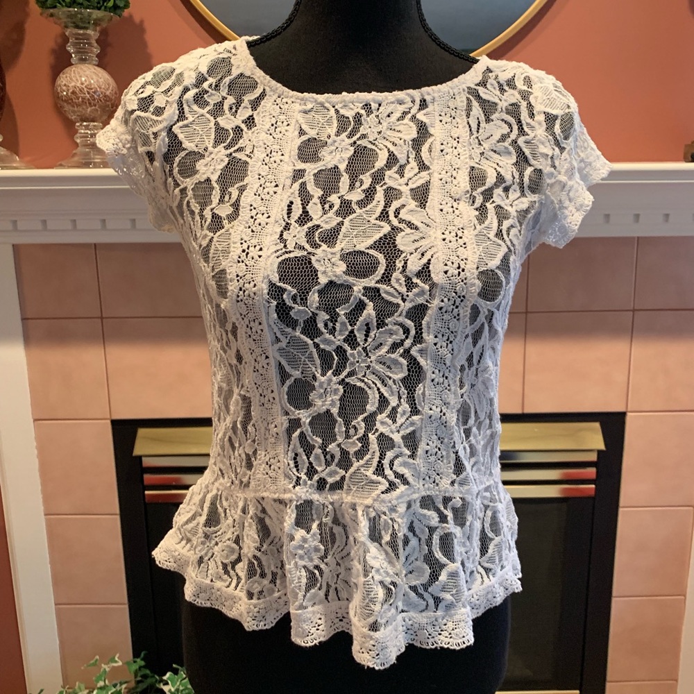A&F lace blouse